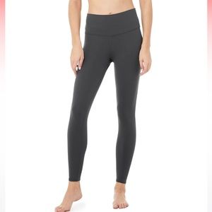 Alo Yoga 7/8 high-waist airbrush legging anthracite size small